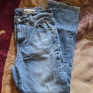 AG Adriano Goldschmied Light Blue Straight Leg Jeans